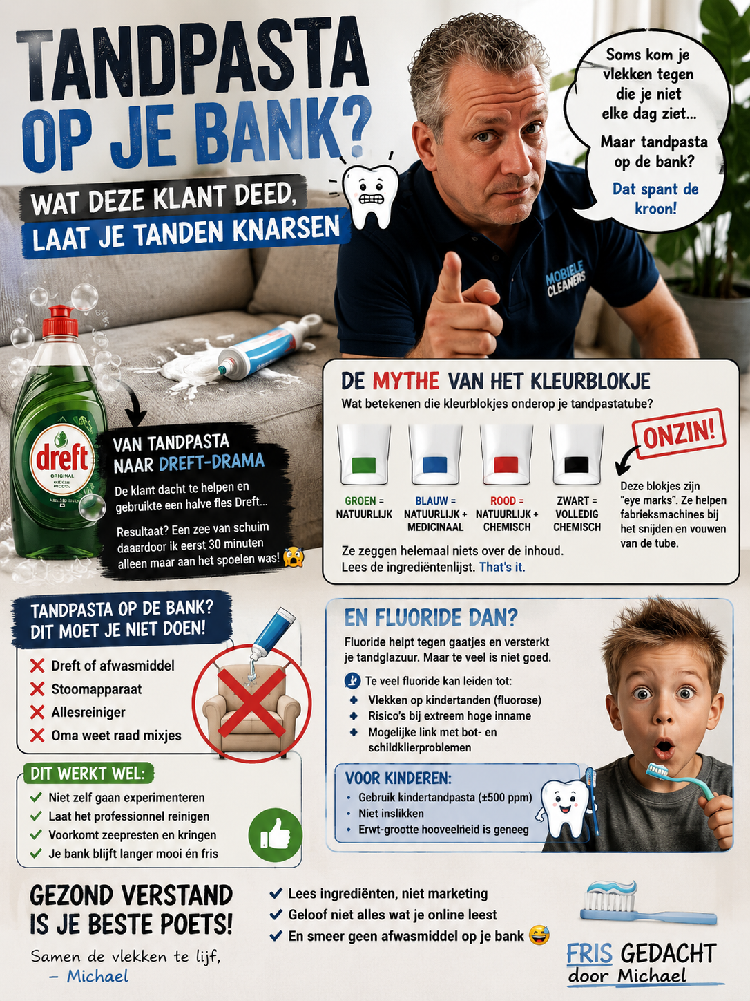 Tandpasta op je bank? Wat deze klant deed laat je tanden knarsen 😅